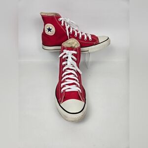 Converse Red High-Top Sneakers